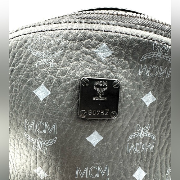 MCM Stark Monogram Logo Backpack - Picture 6 of 8